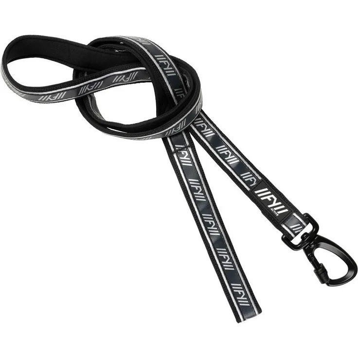 FuzzYard LIFE Führleine FuzzYard Active Hunde Cityleine - Hundeleine, Nylon (1-tlg), schwarze Beschläge, Neopren unterlegt, Schwarz