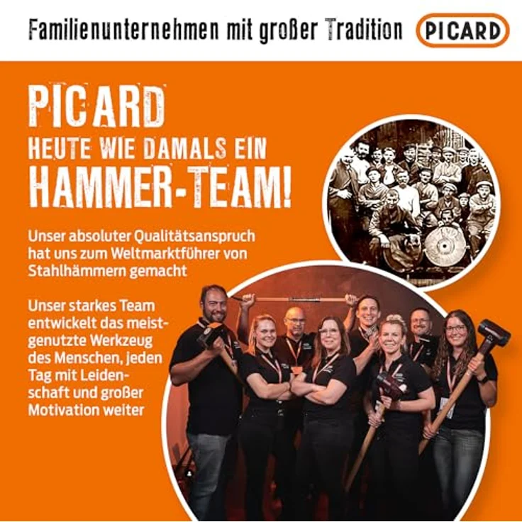 Picard Schlosserhammer mit Fiberglaskern 800g DIN 1041 – Bild 8