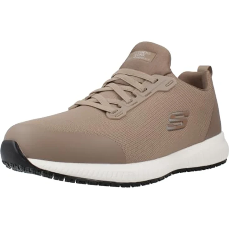 Skechers 200051EC-TPE Skechers Squad SR Arbeitsschuh, bequem und rutschhemmend, taupe – Bild 1