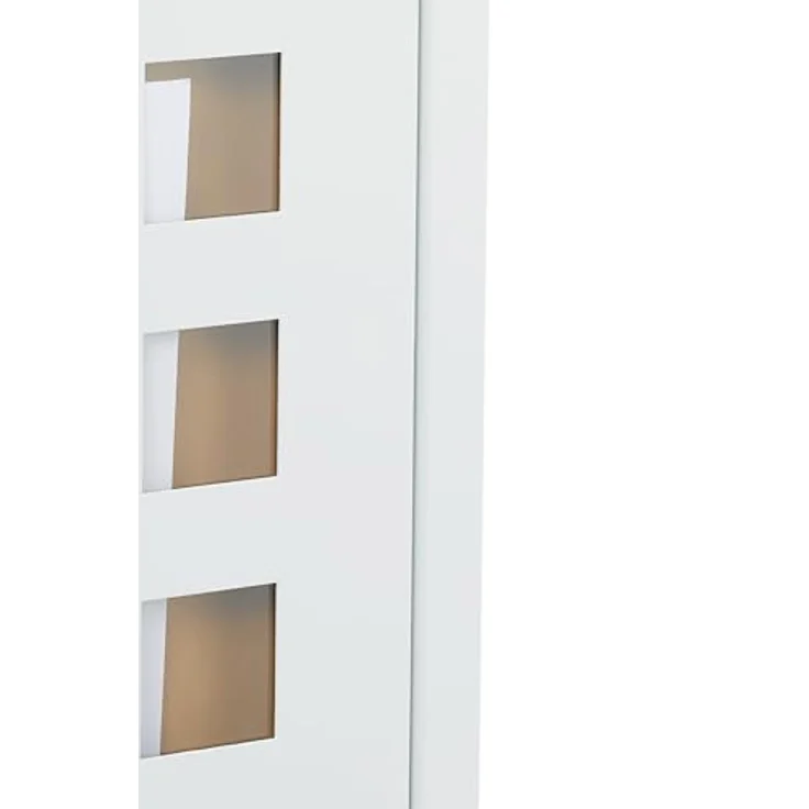 relaxdays Wandbriefkasten, Briefkasten mit Sichtfenster für DIN C4-Post, weiß – Bild 9