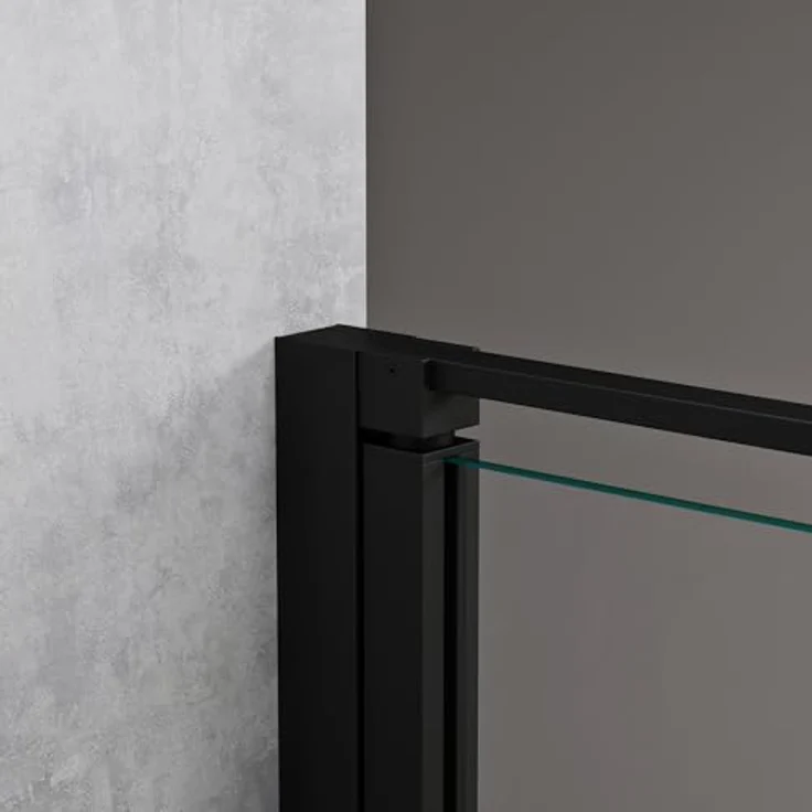 doporro Nischentür Duschtür 100x195cm, Duschkabine aus 8mm ESG-Sicherheitsglas mit NANO-Beschichtung und Edelstahl-Türgriffen – Bild 4