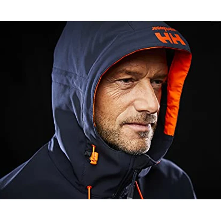 "Helly Hansen Softshelljacke CHELSEA EVO HOODED SOFTSHELL, Arbeitsjacke mit 4-Wege-Stretch, blau" – Bild 5