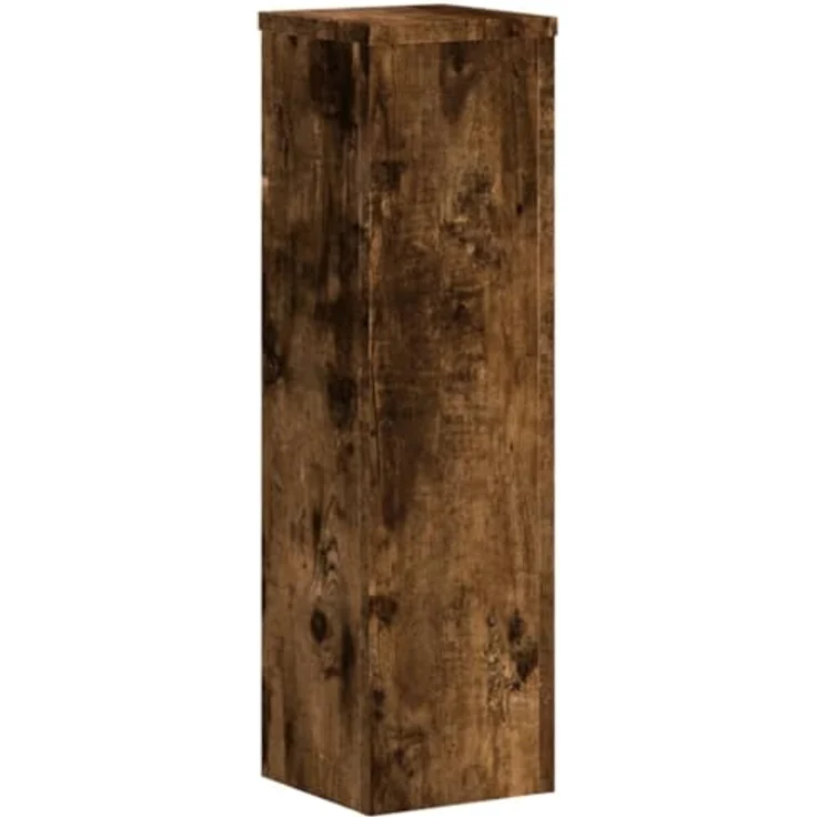 vidaXL Blumenständer 2 Stk. Räuchereiche 17x17x60 cm Holzwerkstoff (2 St) - Stabile Oberplatte, Zeitloses Design, Max. Belastbarkeit 50 kg – Bild 6