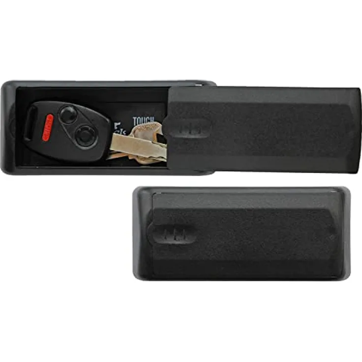 MASTER LOCK Magnetischer Schlüsselkasten [Autoschlüssel safe] 207EURD – Ideal, um Autoschlüssel zu verstecken, Schwarz, 11,9 cm x 5,1 cm x 2,9 cm