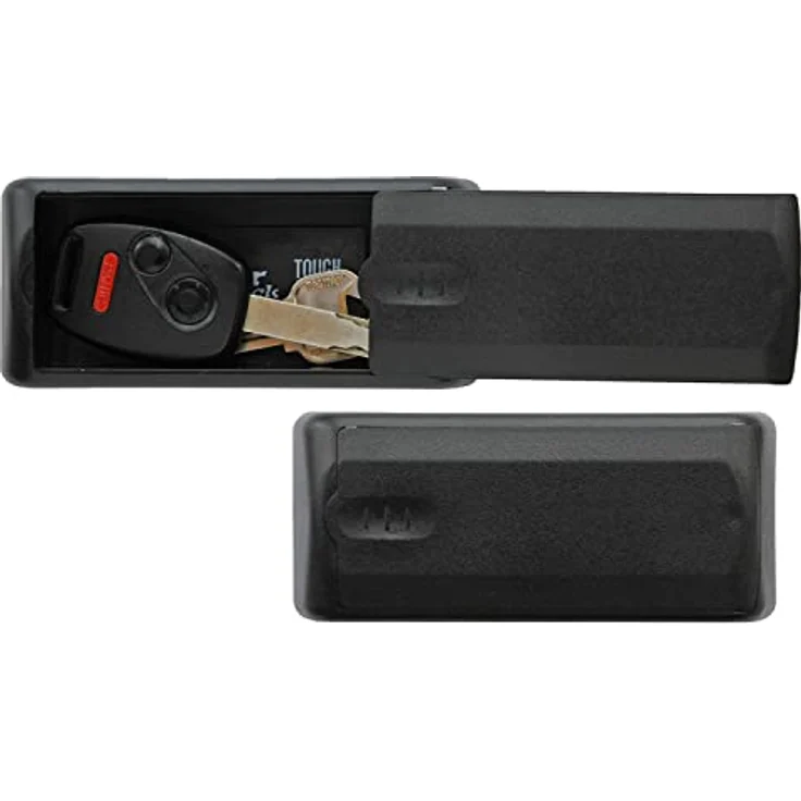 MASTER LOCK Magnetischer Schlüsselkasten [Autoschlüssel safe] 207EURD – Ideal, um Autoschlüssel zu verstecken, Schwarz, 11,9 cm x 5,1 cm x 2,9 cm – Bild 1