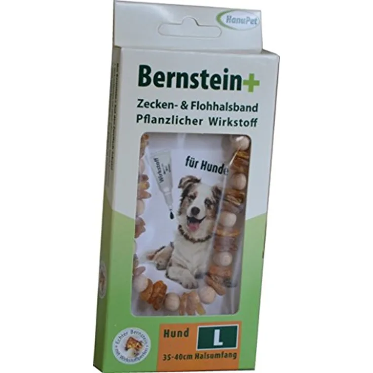 Bernsteinkette Zecken- und Flohhalsband für Hunde - XXS