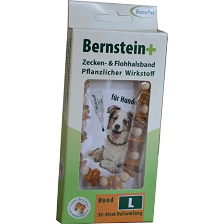 Bernsteinkette Zecken- und Flohhalsband für Hunde - XXS – Bild 1