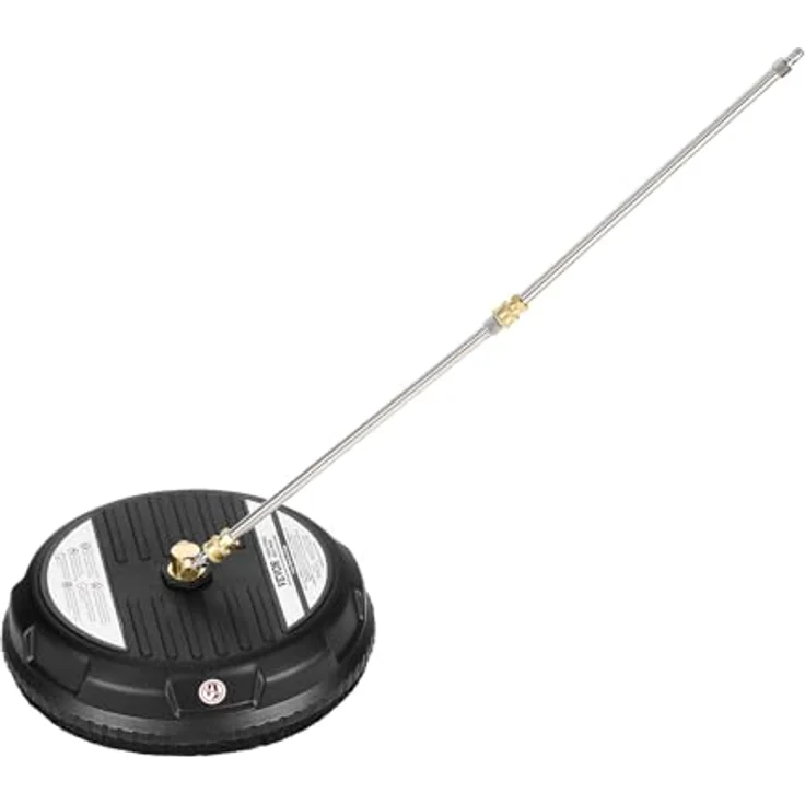 VEVOR 385 mm Hochdruckreiniger, max. 3000 PSI, Kunststoff auf Rädern, 2 Sprühdüsen, 2 Verlängerungsstangen für Beton, schwarz – Bild 10