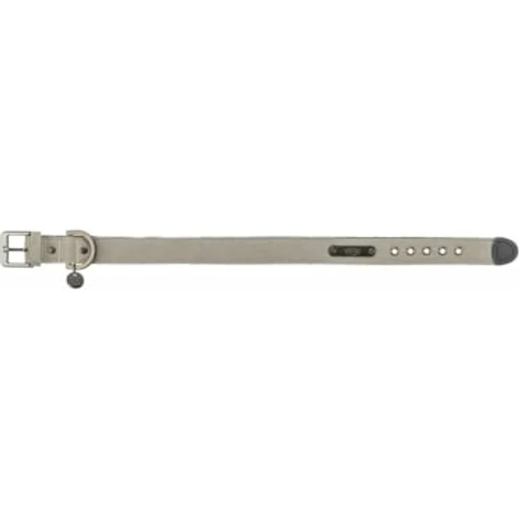 Trixie CityStyle Hundehalsband, Hellgrau, S/M, für Halsumfang 30-37 cm, hochwertige Verarbeitung – Bild 3