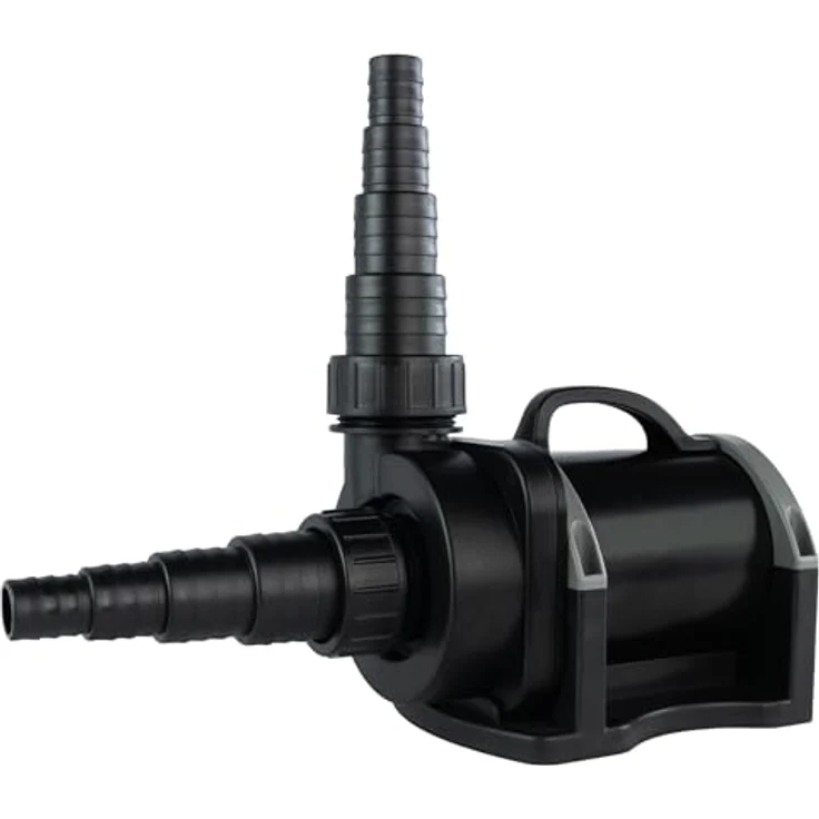 Jebao Teichpumpe zur Trockenaufstellung | 9800l/h | ECO nur 85W | Externe Pumpe | Gartenpumpe | Filterpumpe, schwarz – Bild 2