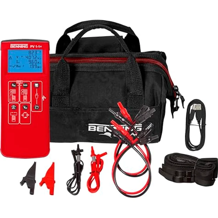 Benning PV 1-1+, Multimeter mit CAT III 300V, CAT I 1000V, optimierter Überlastschutz und Gummischutzgehäuse – Bild 3