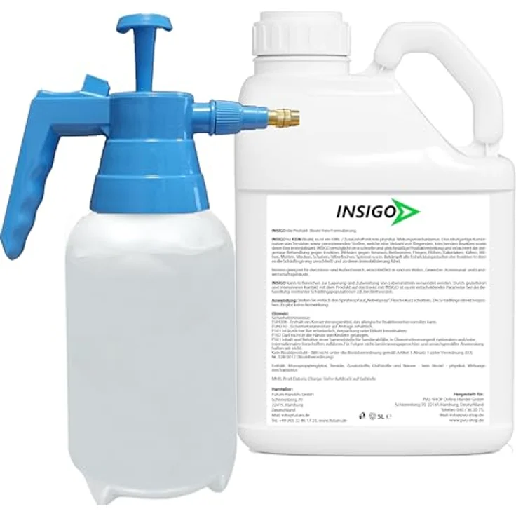 INSIGO Insektenspray Anti Floh-Spray, 5 l, Biozid-freie Formel zur effektiven Schädlingsbekämpfung, geeignet für Innen- und Außenbereich – Bild 2