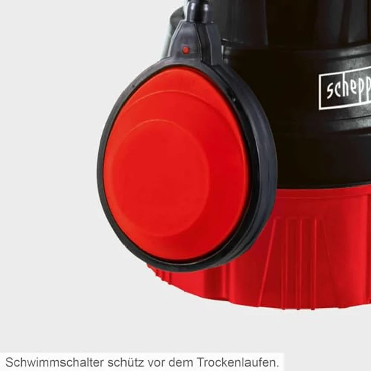 Scheppach RBP350 Regenfasspumpe, 350 W, max. Fördermenge 5500 l/h, Aluminiumrohre, schlagzähes Pumpengehäuse – Bild 9