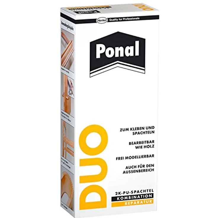 2K PUR-Spachtel Duo DIN EN 204,D4 315g Faltschachtel PONAL – Bild 2