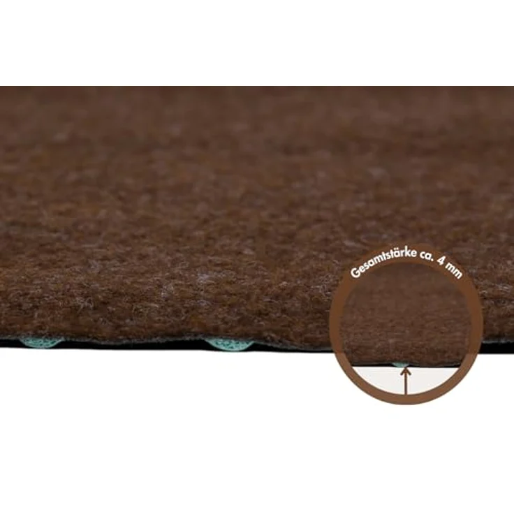 misento Rasenteppich Easy Kunstrasen strapazierfähig, robust, pflegeleicht mit Drainage Noppen braun, 300 x 200 cm – Bild 3