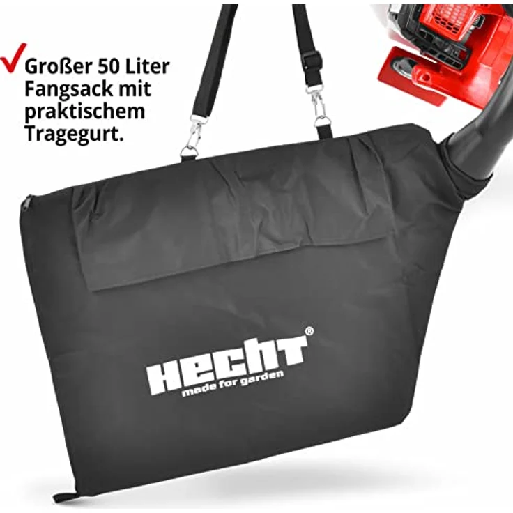 HECHT 9280 Benzin Laubsauger | 3-in-1 Laubbläser, Laubsauger, Laubhäcksler | 1,08 PS | 252 km/h | 50L Fangsack – Bild 4