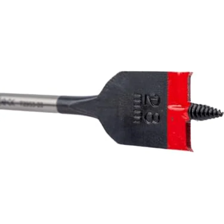 C.K Tools Vorteck Flachfräsbohrer 28 mm x 152 mm, Selbstziehende Gewindespitze, 1/4 Zoll Hex Quick Lock Schaft, Carbonstahl, schnelles Bohren für Holz und Kunststoff, CK T2953-28 – Bild 5