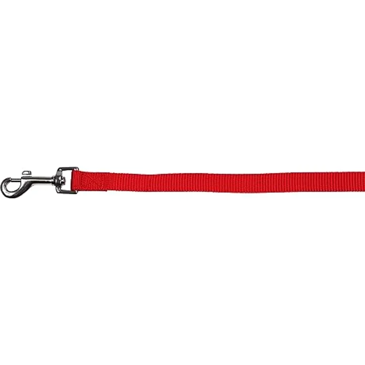Kerbl Pet MIAMI Leine, rot, 20mm/100cm, starkes Nylongewebe, wasser- und schmutzabweisend, mit starken Nieten und Karabinerhaken – Bild 2