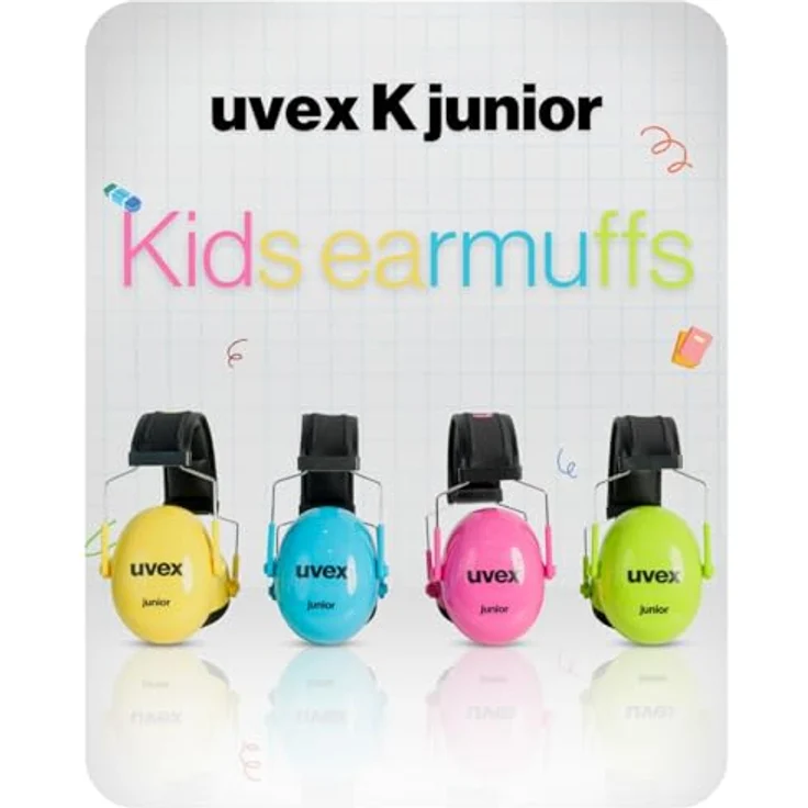 Uvex Kinder Gehörschützer 29dB | Kompakter, Faltbarer und Verstellbarer Kapselgehörschutz | Verstellbarer Ohrschützer | Gewicht: 160g | Farbe: Blau – Bild 9