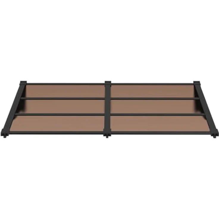 vidaXL Türvordach Schwarz 152,5x90 cm Polycarbonat, wetterfest und korrosionsbeständig – Bild 6