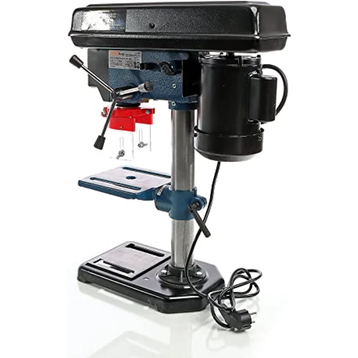XPOtool Tischbohrmaschine 500 W, Standbohrmaschine mit Laser, 1,5-16 mm Bohrfutter und 500-2500 U/min, Säulenbohrmaschine Ständerbohrmaschine, vielseitige Drehzahlregulierung, innovatives Laserführungssystem – Bild 3