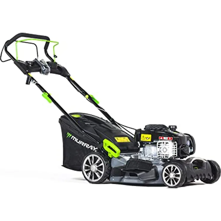 NAC Nac Mower Spal, Benzin-Rasenmäher mit Briggs & Stratton 140cc Motor, 50L Grasfangkorb, mulchen und seitlicher Auswurf