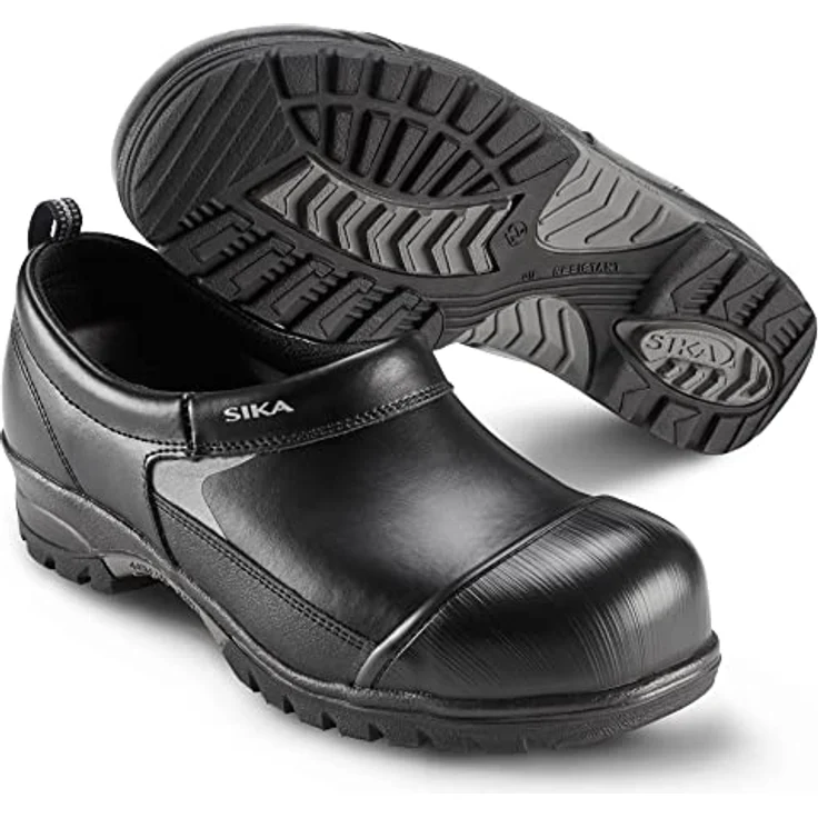 Sika 101 Superclog S3 Sicherheitsschuhe, Clogs mit Aluminium-Schutzzehenkappe, schwarz, Größe 44 – Bild 3