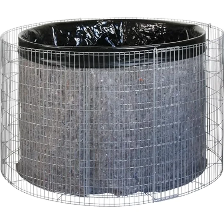 Gabionen-Wasserfass 750 l Ø 130 cm/110 cm x 80 cm