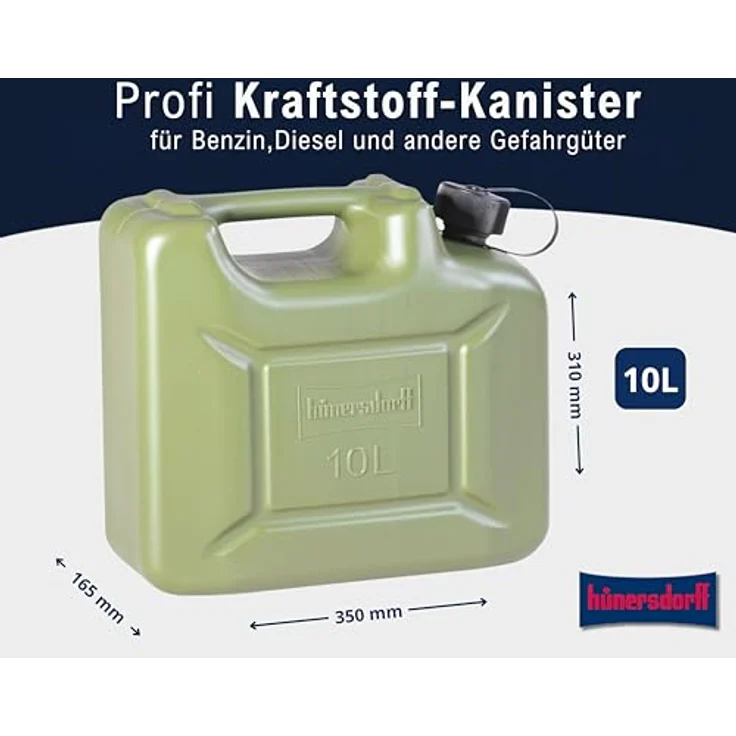 Hünersdorff Kraftstoffkanister 10 l, mit UN-Zulassung – Bild 2