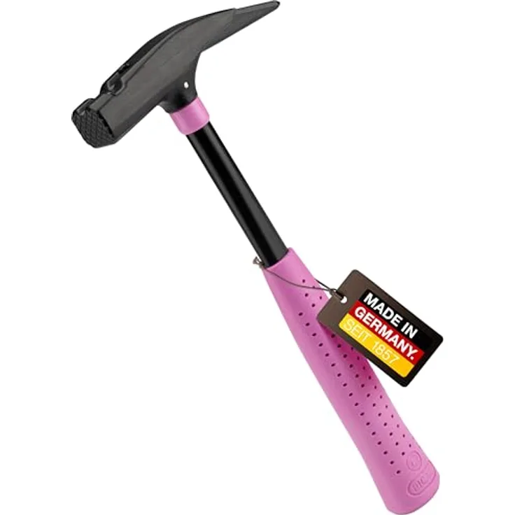 Picard Latthammer Pink Edition, Nr. 626M 760g geraut | Magnetischer Nagelhalter | GS-geprüft & VPA-zertifiziert | Korrosionsgeschützt | Ergonomischer Griff | 32cm Länge | Made in Germany seit 1857