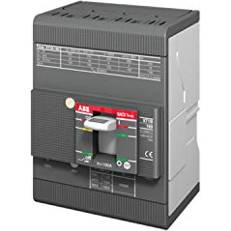 ABB XT1B 160 Tmd R100 Im1000 4P F F, Automatikschalter für professionelle Anwendungen, Grau und Rot – Bild 3
