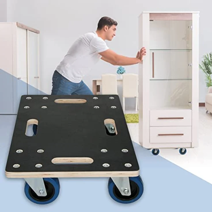 Transportroller 35 x 50 cm mit Gummi Rollen – Bild 2