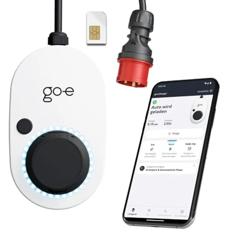 go-e Charger Gemini Flex 2.0, 22 kW (32A 3-phasig) Mobile Ladestation, 4G/LTE (weiß/schwarz) – Bild 2
