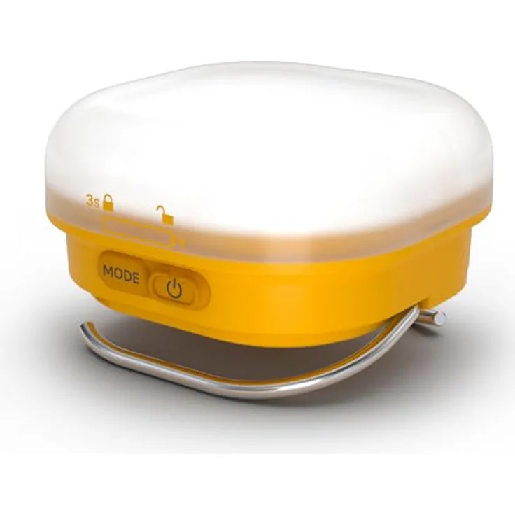 Silva Glow Akku LED Campingleuchte, USB-C aufladbar, 350 Lumen, 4 Helligkeitsstufen, weisses & warmes Licht, 156h Brenndauer, wasserfest, 91g