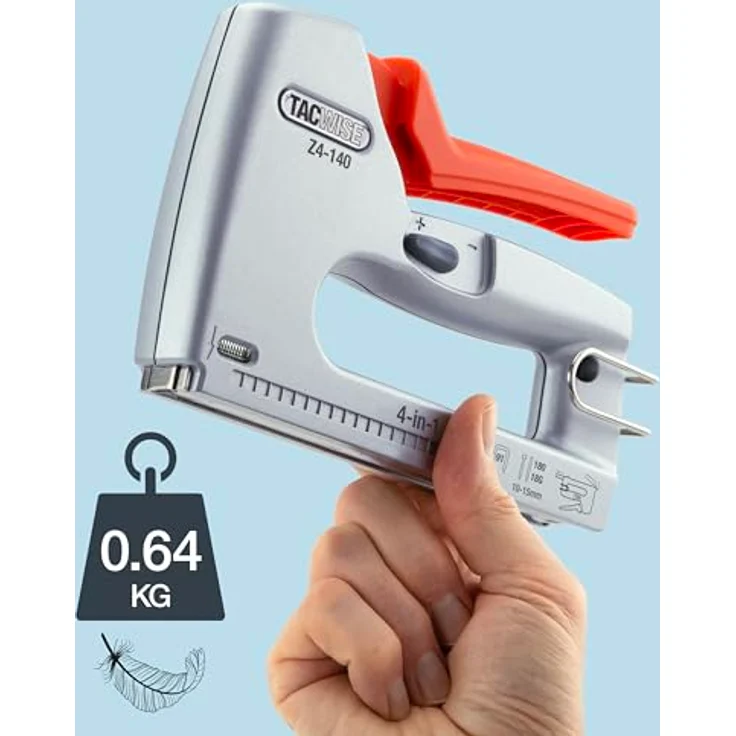 Tacwise 1747 Z4-140 Profi 4-in-1 Heftklammerpistole, multifunktionale Nagelpistole mit 4 Befestigungsarten und einstellbarer Antriebskraft – Bild 4