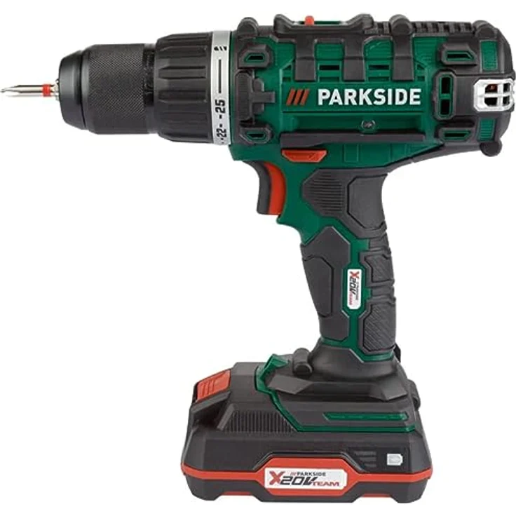 Parkside PARKSIDE® 20V Akku-Bohrschrauber PABS 20-Li E6 Akkuschrauber mit Akku u. Ladegerät – Bild 4