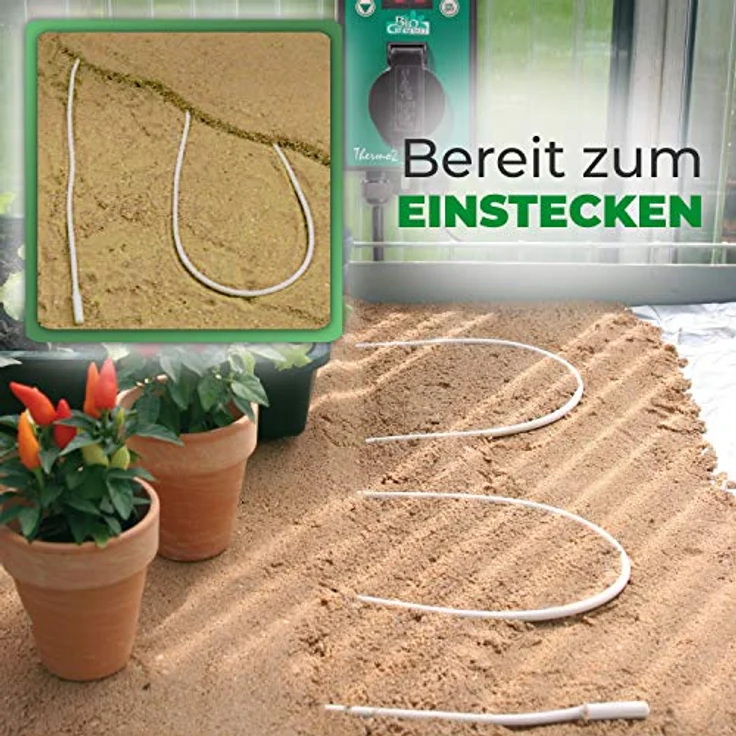 BioGreen Bodenheizkabel für Gewächshaus 4,3 m, 25W – Bild 6