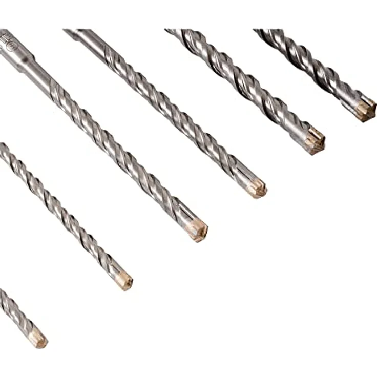 STIER Hammerbohrer-Set Premium SDS-plus 8-tlg., Betonbohrer 5/6/8/10 mm, in Rot and Schwarz – Bild 3