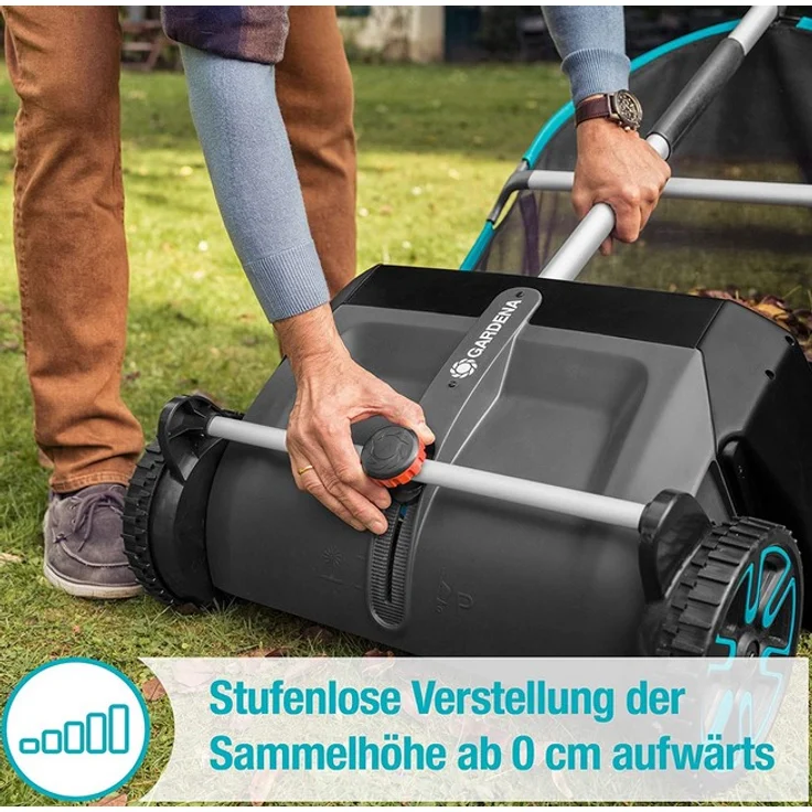 GARDENA 03565-20 Laub- und Rasensammler, umweltfreundliches Sammeln von Blättern, handbetrieben – Bild 3