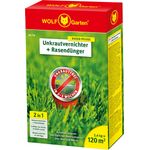 WOLF-Garten 2-in-1 Unkrautvernichter plus Rasendünger SQ 120, 3840720 2,4 kg für 120 m²