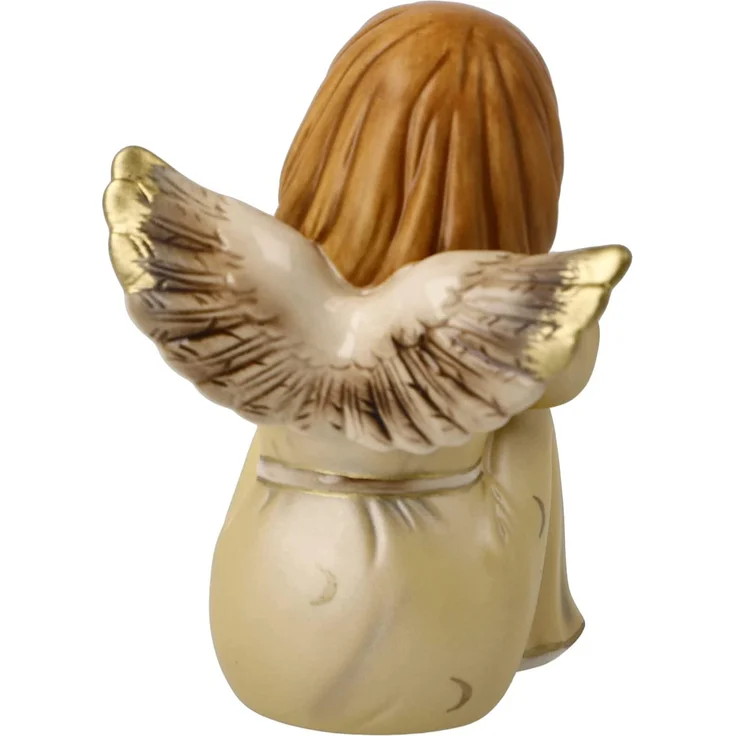 Goebel Dekofigur Engel Verträumtes Engelchen, Himmelsboten, Steingut, Champagner, 10 cm, 41658071 – Bild 3