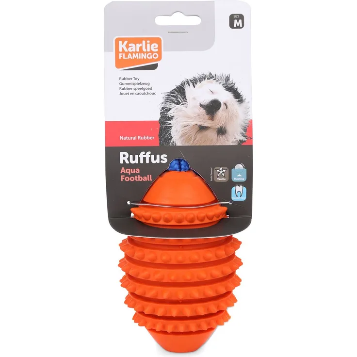 Karlie Ruffus Vollgummi Aqua Football 90