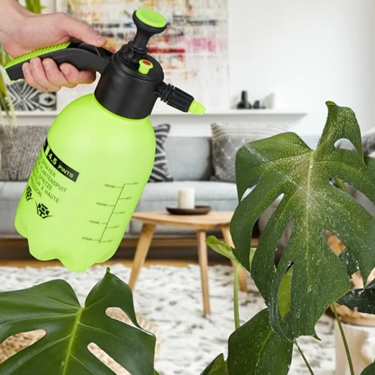 relaxdays Drucksprühgerät 4er Set, 2 Liter Pumpspröcher in Grün mit verstellbarer Düse und Sicherheitsventil – Bild 5