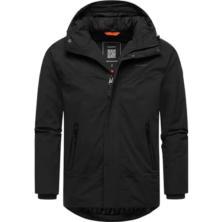 Ragwear Winterjacke Hatar Wasserdichte Herren Outdoorjacke mit großer Kapuze, Wasser- und Winddicht, Grau – Bild 4