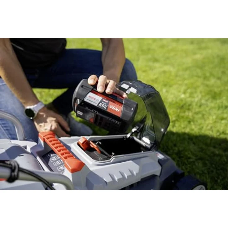 IKRA Bosch 36V Akku Rasenmäher IB-LM 33, für Rasenflächen bis 250m², Schnittbreite 33cm, schnitthöhenverstellbar 30-70mm, ohne Akku & Ladegerät – Bild 4