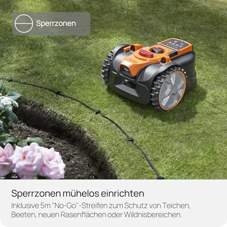 Lawnmaster OcuMow AMB16-300, Rasenmähroboter ohne Begrenzungskabel für Flächen bis 300 m², intelligente Hindernisvermeidung – Bild 7