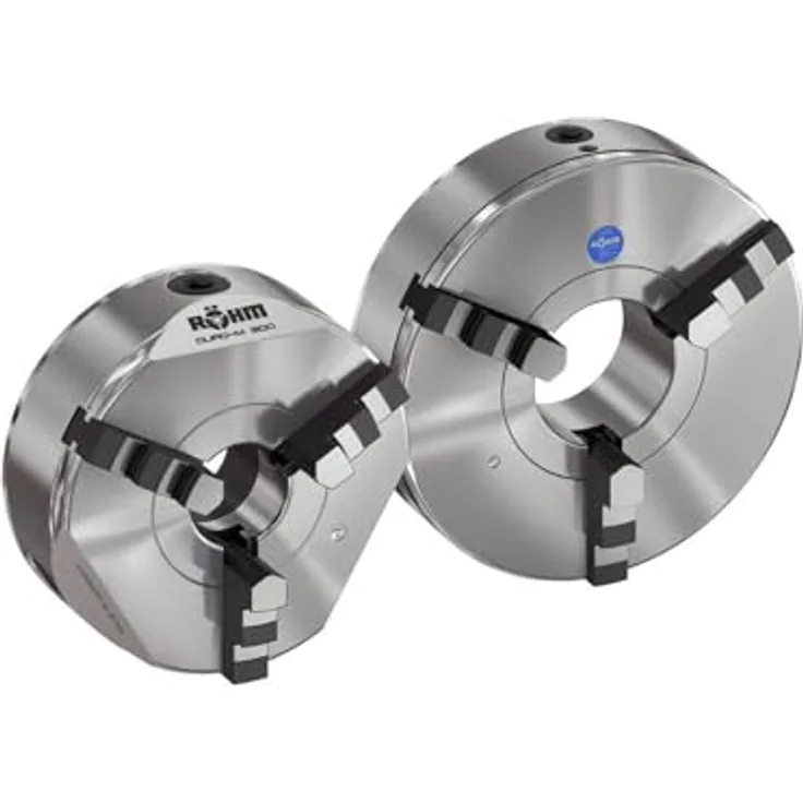 Röhm DURO-M 3-Backen-Drehfutter, zylindrische Zentrieraufnahme DIN 702-4, Aussen-Ø 250mm, hohe Rundlaufgenauigkeit bis 0,02