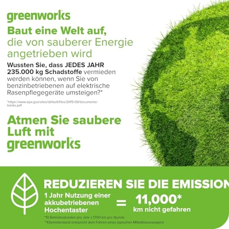 Greenworks Akku-Kettensäge GD24X2CS36 Li-Ion 2x24V 20m s Kettengeschwindigkeit 36cm Schwertlänge 200 – Bild 11