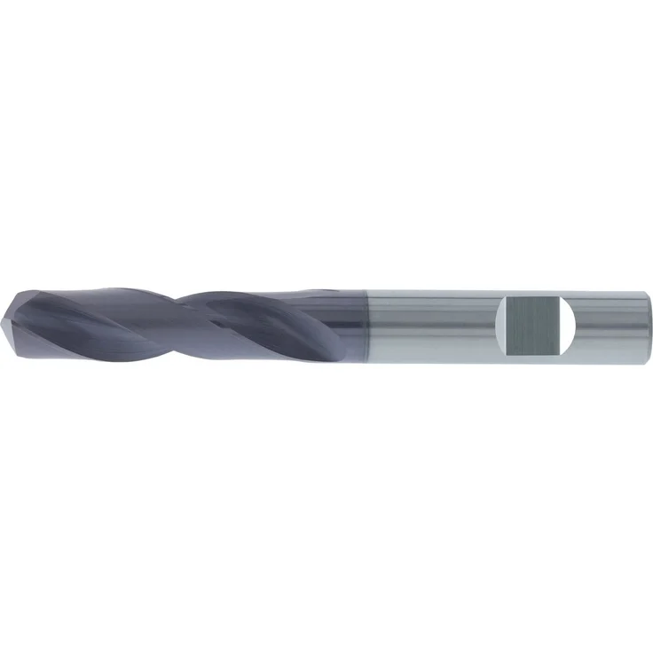 fortis Spiralbohrer VHM TiALN Typ UNI Schaft HB 3xD 9 mm, robust für Edelstahl und Aluminium