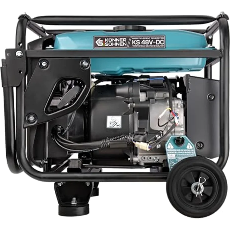 Könner&Söhnen Generator KS 48V-DC Gleichstromgenerator Stromerzeuger Benzin, zuverlässige Energiequelle mit 54 VA und 720 W – Bild 4